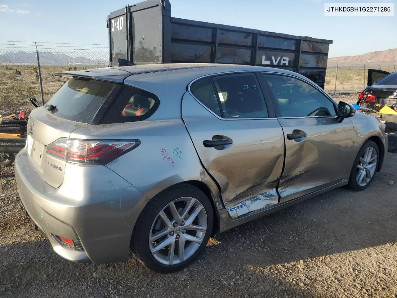 2016 Lexus Ct 200 VIN: JTHKD5BH1G2271286 Lot: 55355454