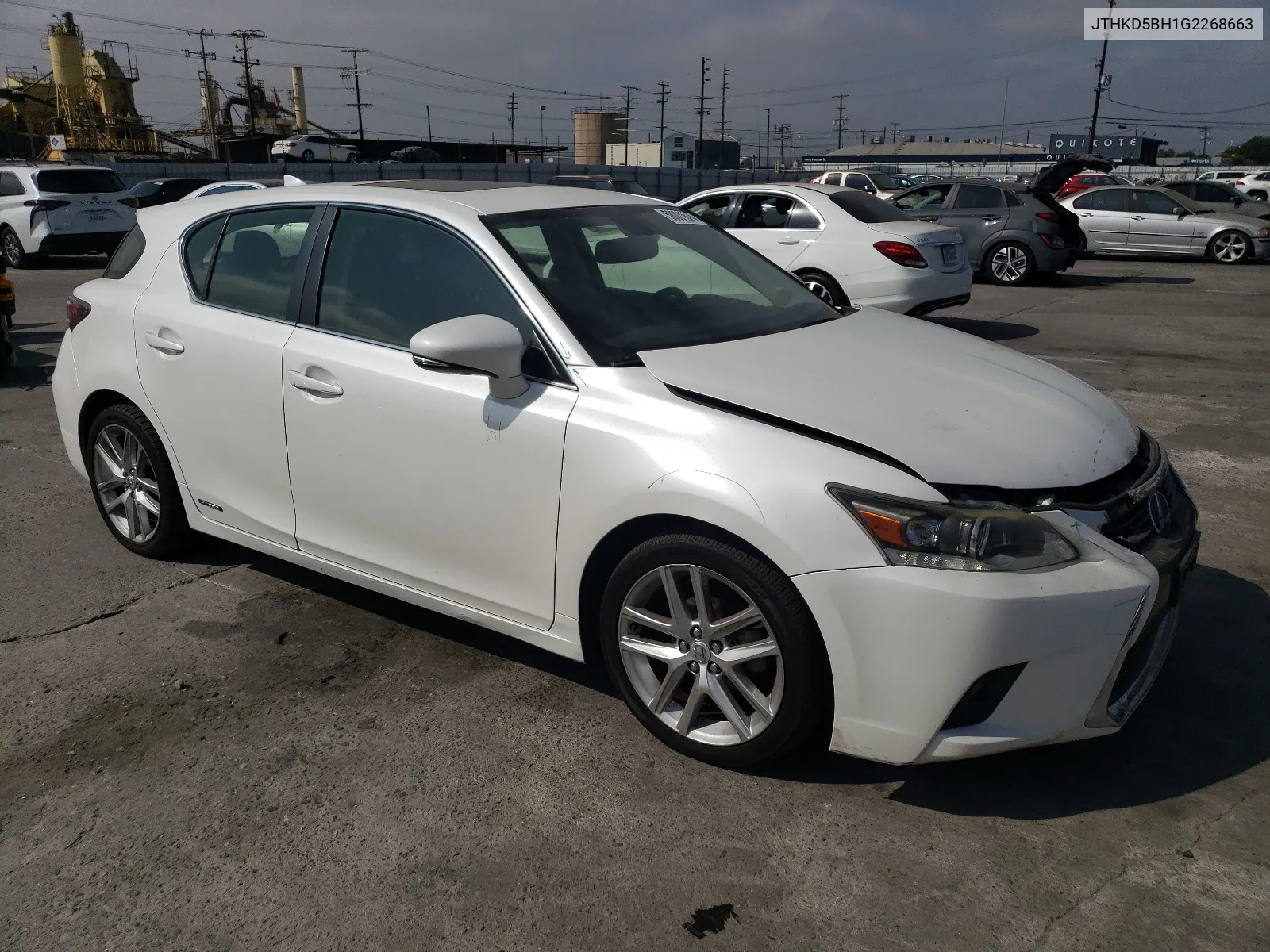 2016 Lexus Ct 200 VIN: JTHKD5BH1G2268663 Lot: 58001524