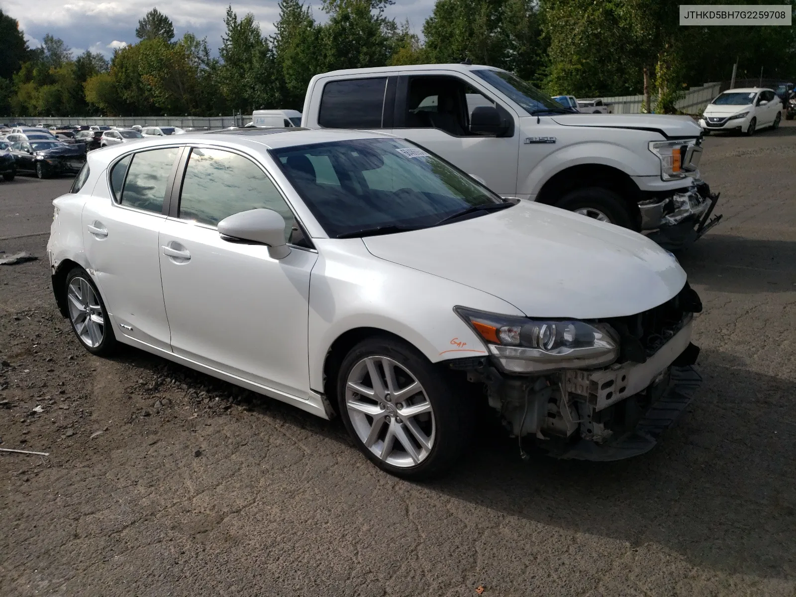 2016 Lexus Ct 200 VIN: JTHKD5BH7G2259708 Lot: 68486954