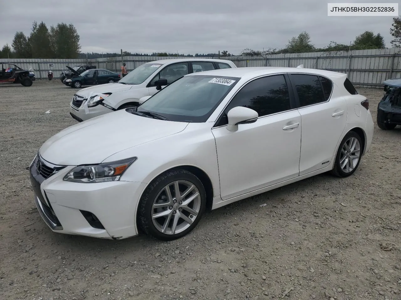 2016 Lexus Ct 200 VIN: JTHKD5BH3G2252836 Lot: 71303064