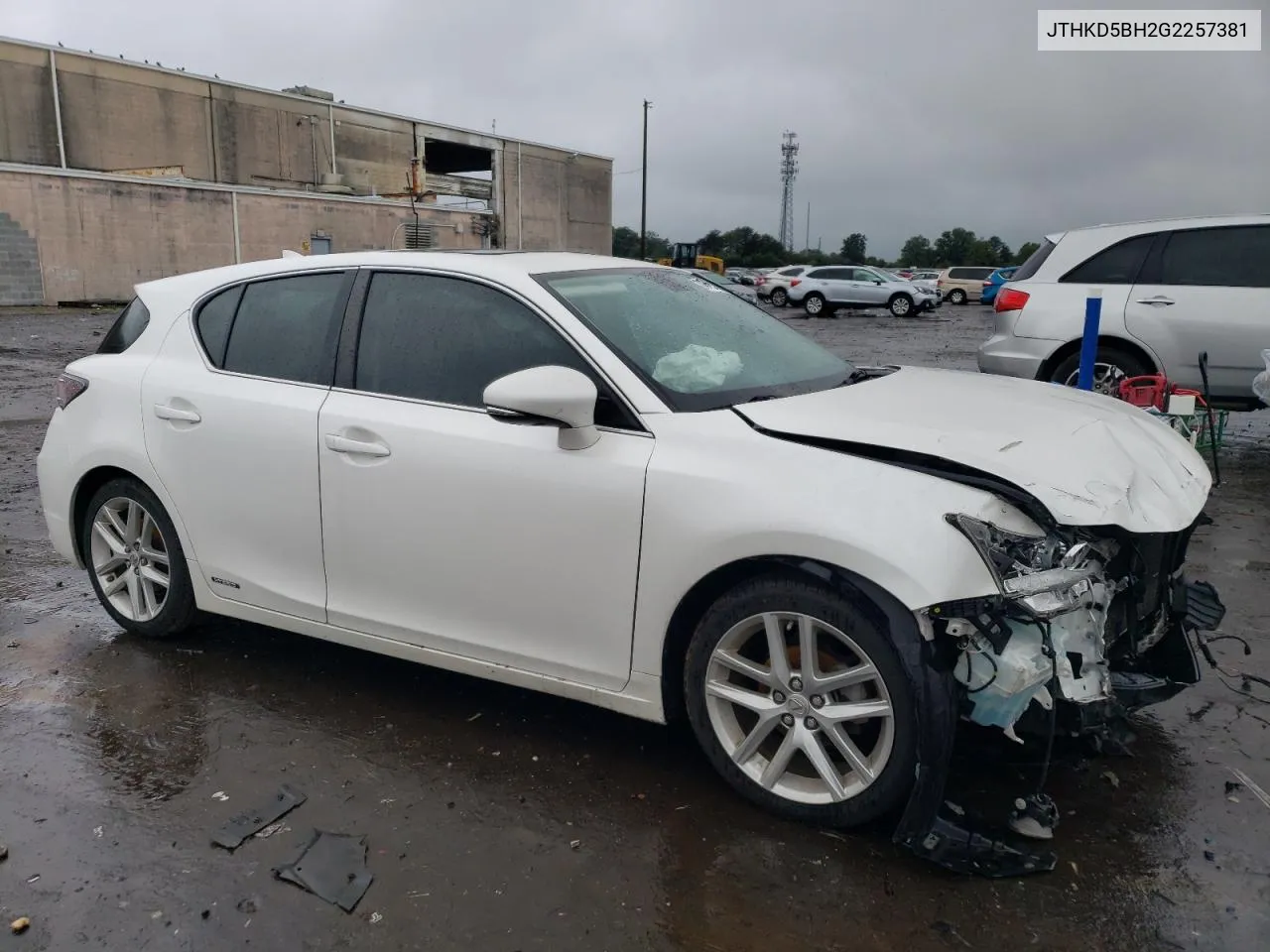 2016 Lexus Ct 200 VIN: JTHKD5BH2G2257381 Lot: 73572474