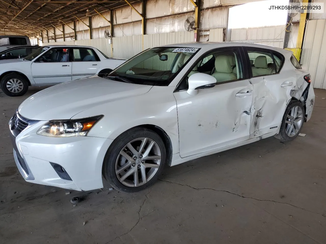 JTHKD5BH9H2289293 2017 Lexus Ct 200