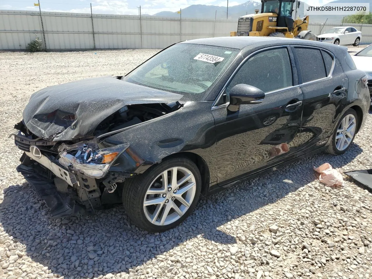 2017 Lexus Ct 200 VIN: JTHKD5BH1H2287070 Lot: 57743584