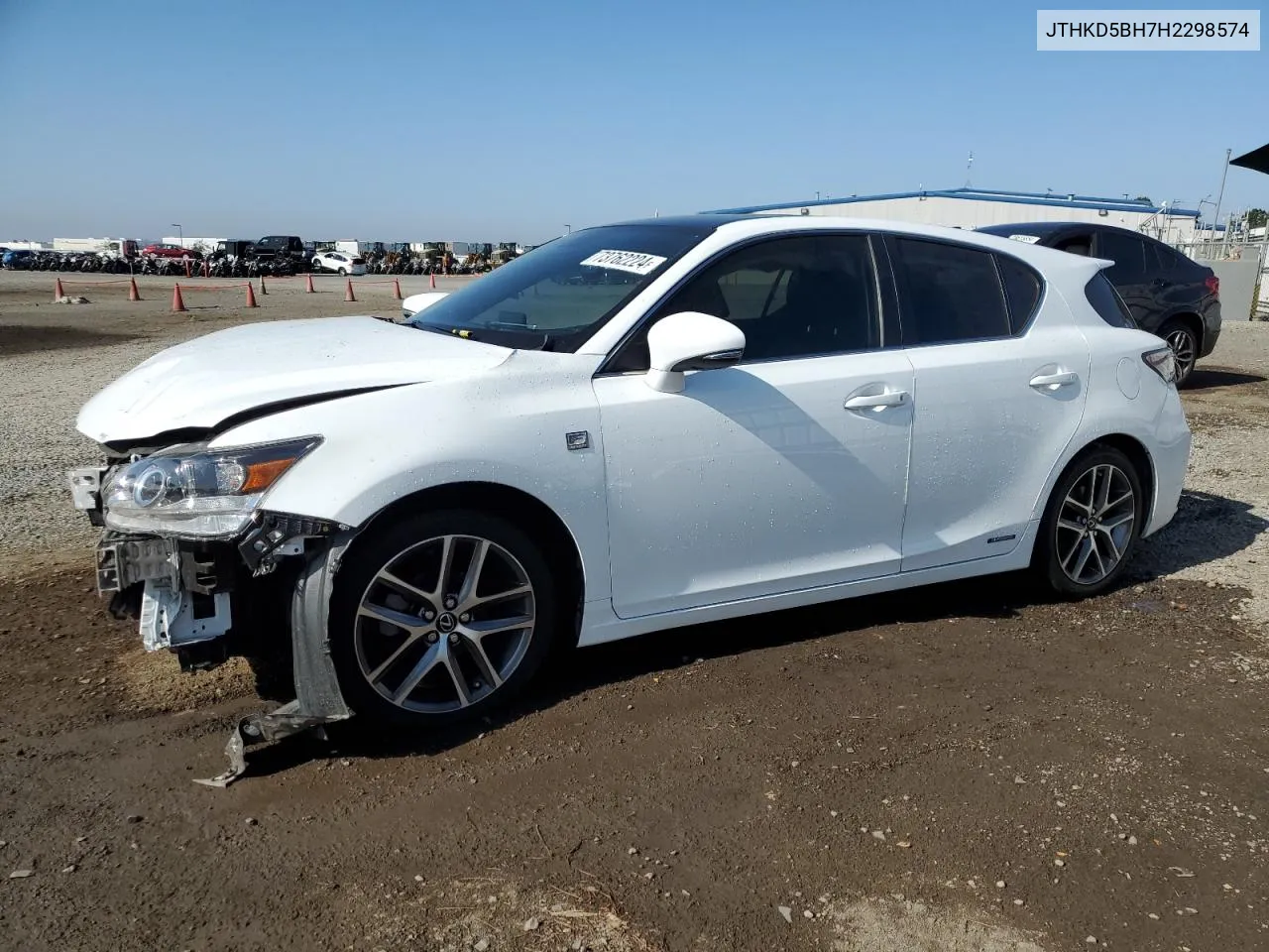 2017 Lexus Ct 200 VIN: JTHKD5BH7H2298574 Lot: 73762224