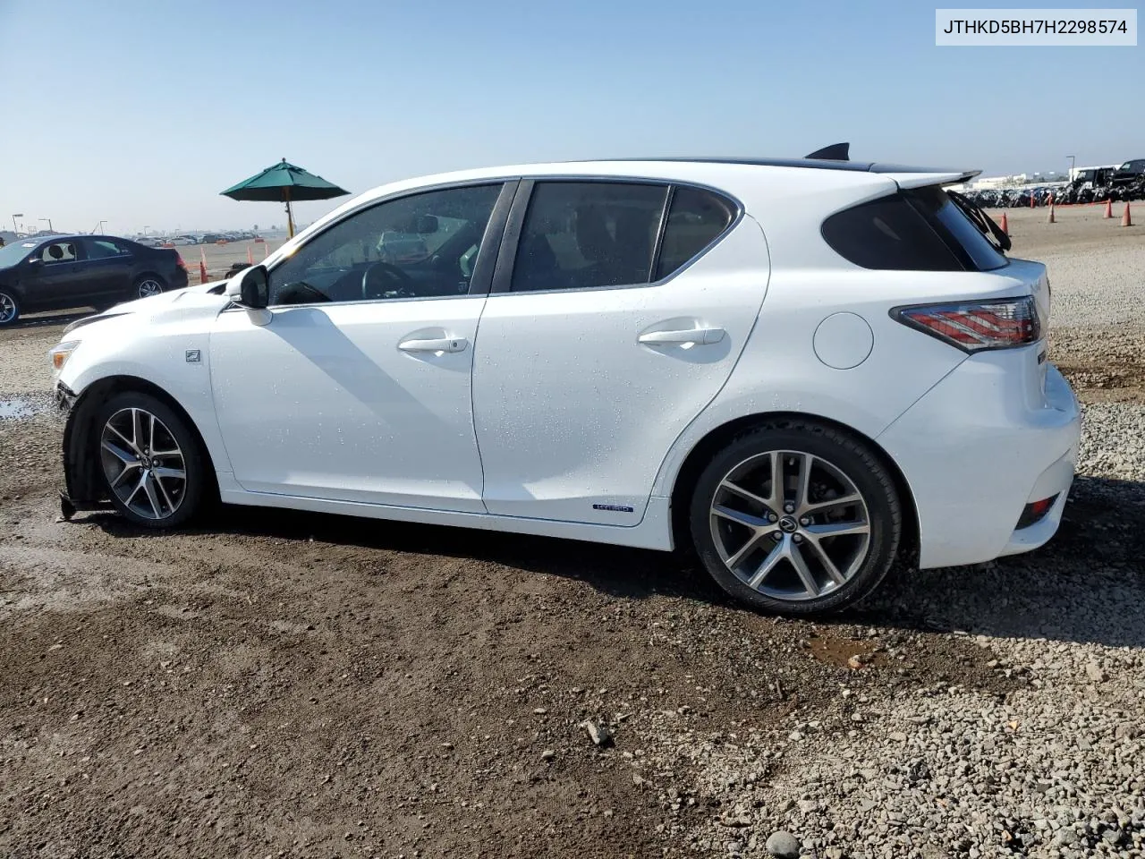 2017 Lexus Ct 200 VIN: JTHKD5BH7H2298574 Lot: 73762224