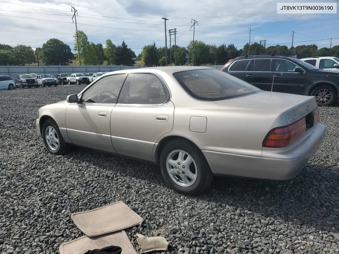 1992 Lexus Es 300 VIN: JT8VK13T9N0036190 Lot: 72758414