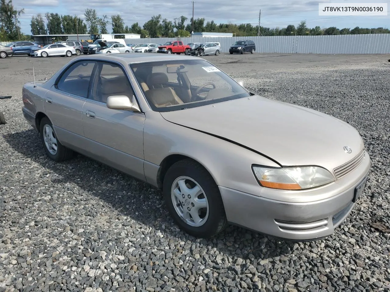 1992 Lexus Es 300 VIN: JT8VK13T9N0036190 Lot: 72758414