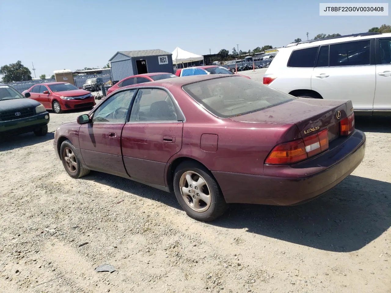 1997 Lexus Es 300 VIN: JT8BF22G0V0030408 Lot: 66811844