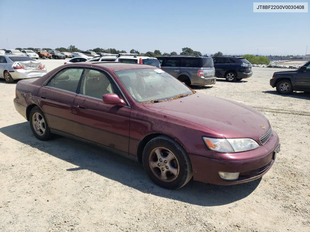 1997 Lexus Es 300 VIN: JT8BF22G0V0030408 Lot: 66811844