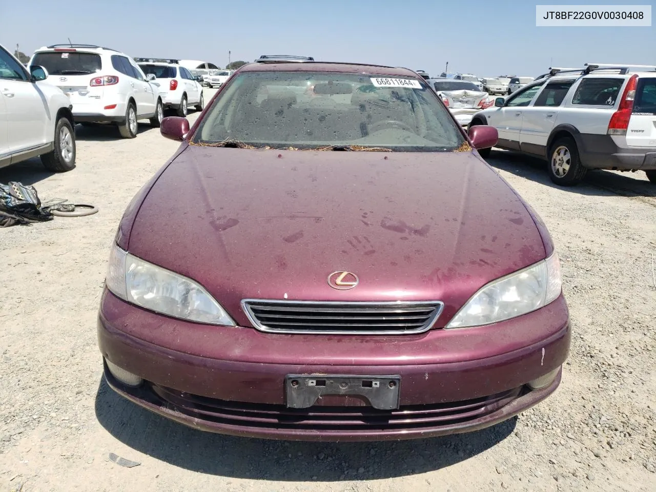 1997 Lexus Es 300 VIN: JT8BF22G0V0030408 Lot: 66811844