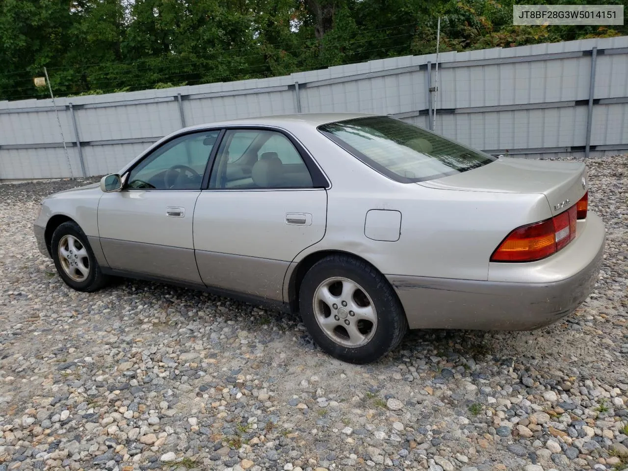 1998 Lexus Es 300 VIN: JT8BF28G3W5014151 Lot: 68679514