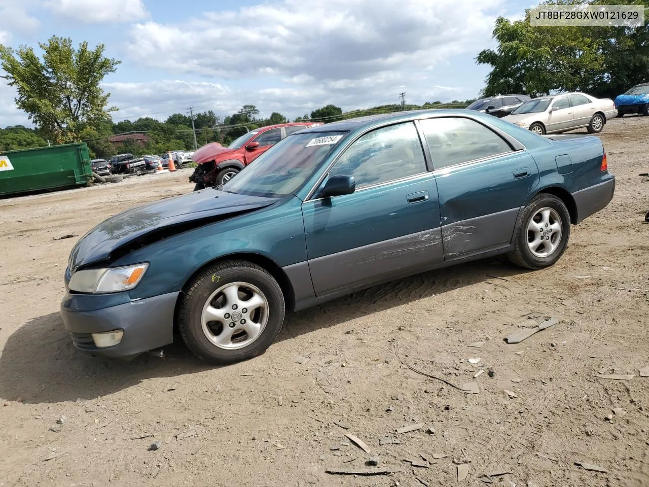 1998 Lexus Es 300 VIN: JT8BF28GXW0121629 Lot: 70680254