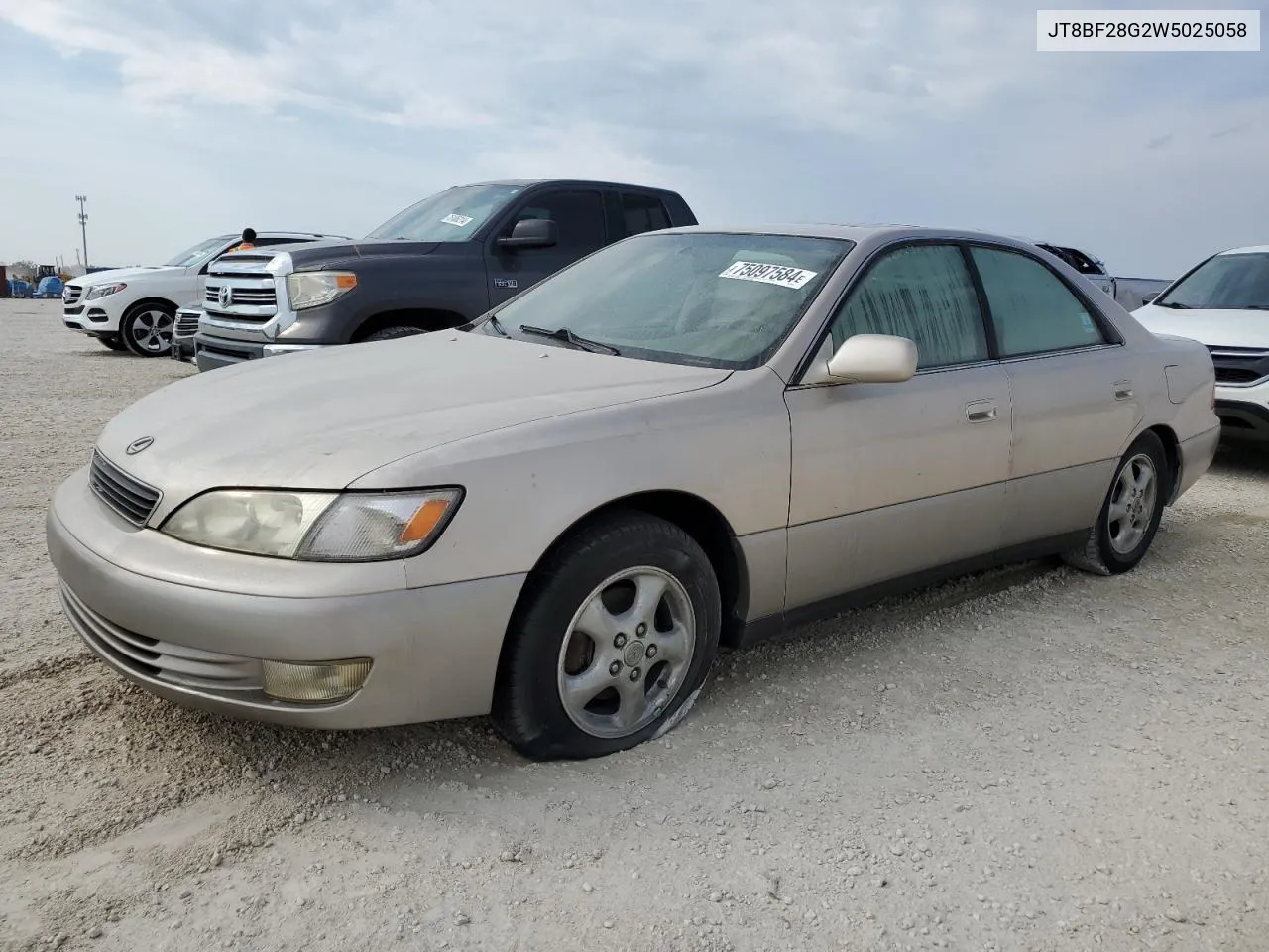 1998 Lexus Es 300 VIN: JT8BF28G2W5025058 Lot: 75097584