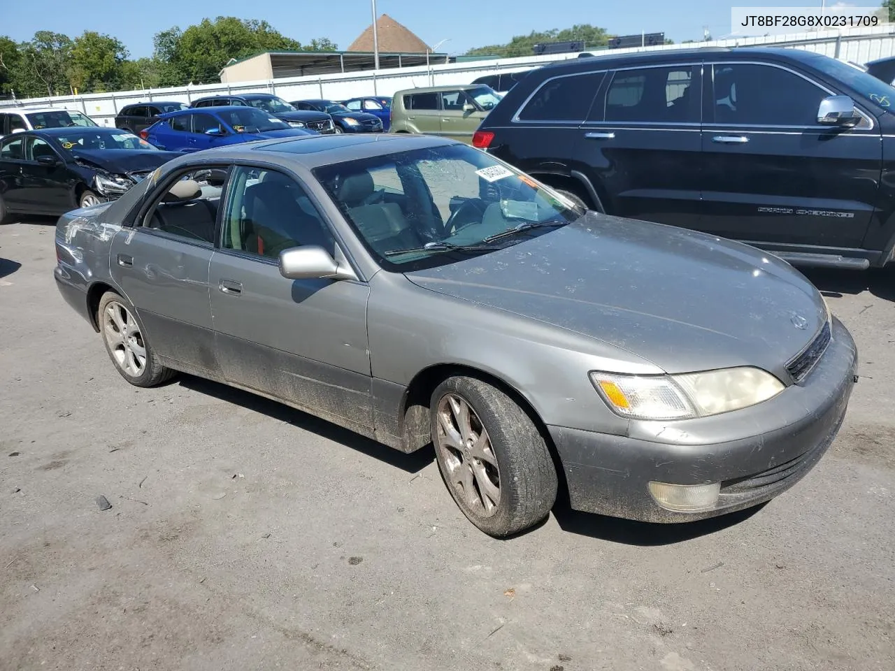 1999 Lexus Es 300 VIN: JT8BF28G8X0231709 Lot: 68453624