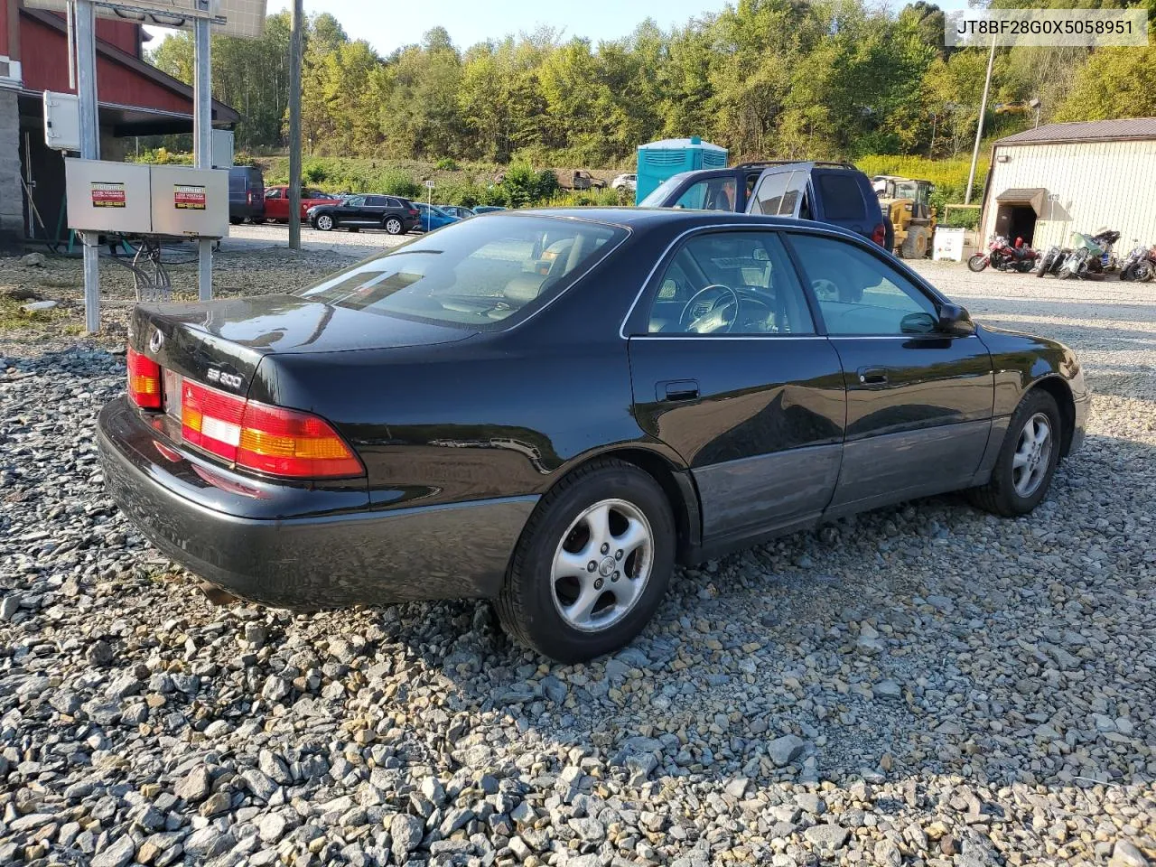 1999 Lexus Es 300 VIN: JT8BF28G0X5058951 Lot: 71294444