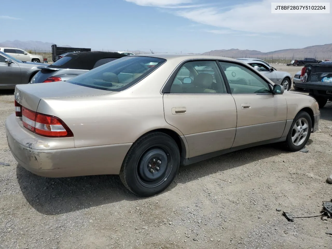 2000 Lexus Es 300 VIN: JT8BF28G7Y5102204 Lot: 59107734