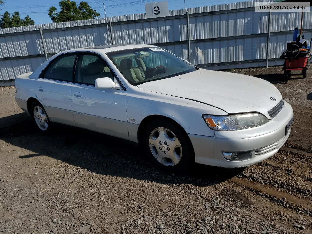 2000 Lexus Es 300 VIN: JT8BF28G7Y5096047 Lot: 67974044