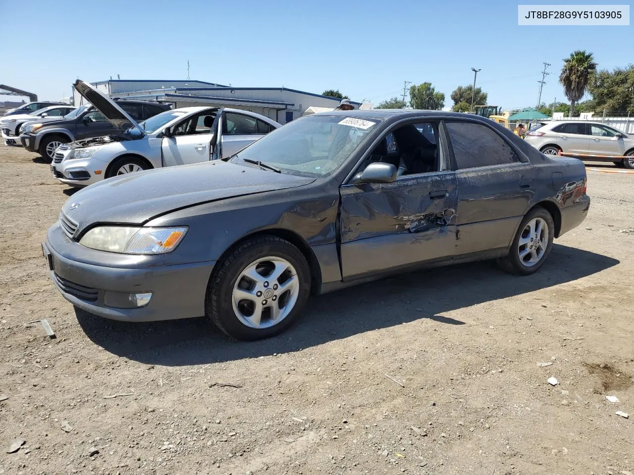 2000 Lexus Es 300 VIN: JT8BF28G9Y5103905 Lot: 68906764