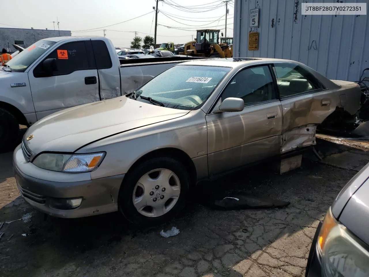 2000 Lexus Es 300 VIN: JT8BF28G7Y0272351 Lot: 71116474