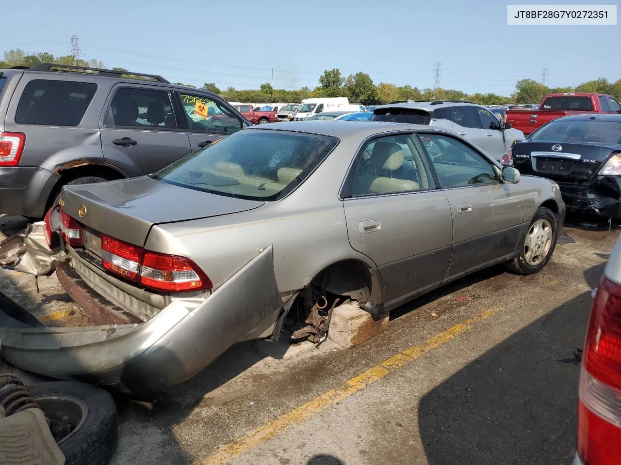 2000 Lexus Es 300 VIN: JT8BF28G7Y0272351 Lot: 71116474