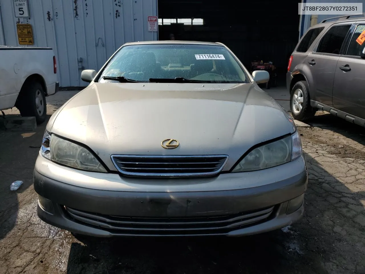 2000 Lexus Es 300 VIN: JT8BF28G7Y0272351 Lot: 71116474