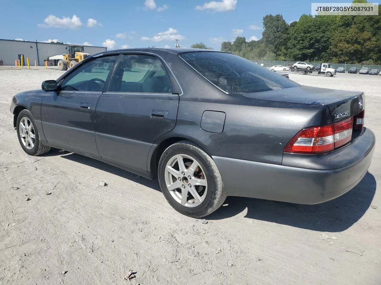 2000 Lexus Es 300 VIN: JT8BF28G5Y5087931 Lot: 71393434