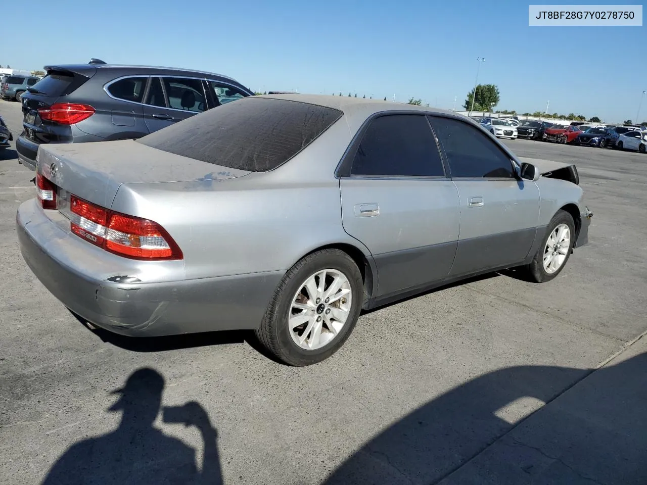 2000 Lexus Es 300 VIN: JT8BF28G7Y0278750 Lot: 71426384