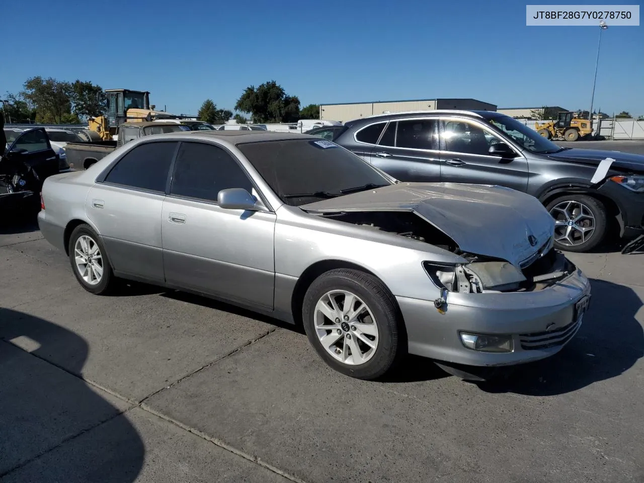 2000 Lexus Es 300 VIN: JT8BF28G7Y0278750 Lot: 71426384