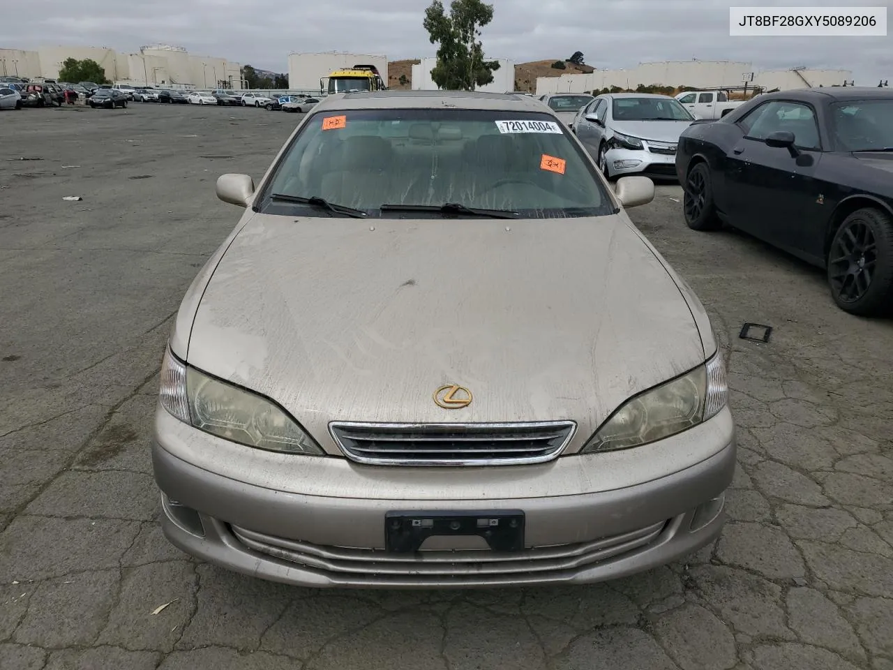 2000 Lexus Es 300 VIN: JT8BF28GXY5089206 Lot: 72014004