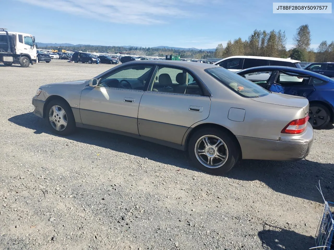 2000 Lexus Es 300 VIN: JT8BF28G8Y5097577 Lot: 73547954