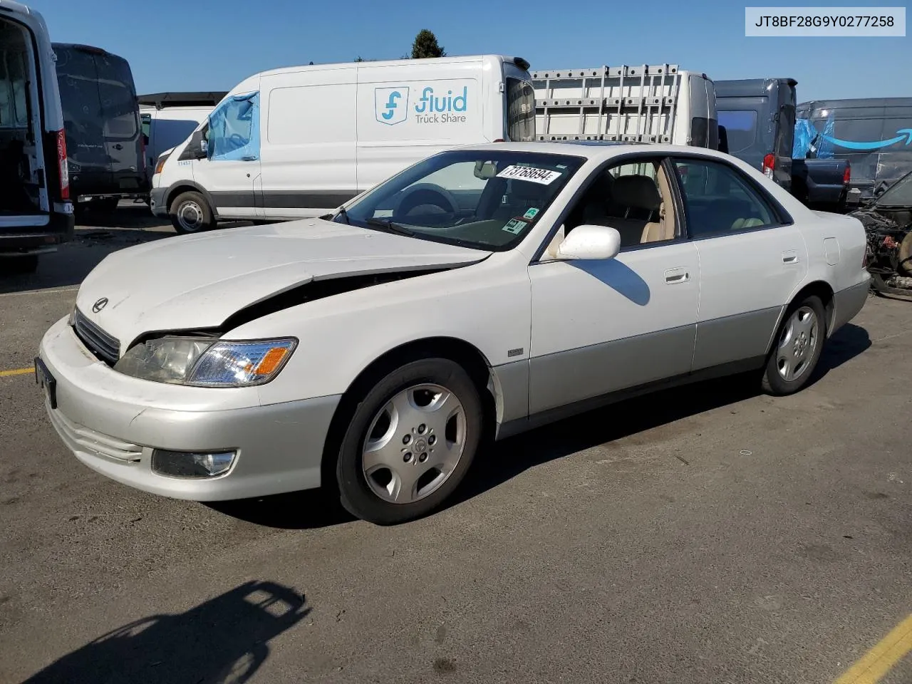 2000 Lexus Es 300 VIN: JT8BF28G9Y0277258 Lot: 73768694