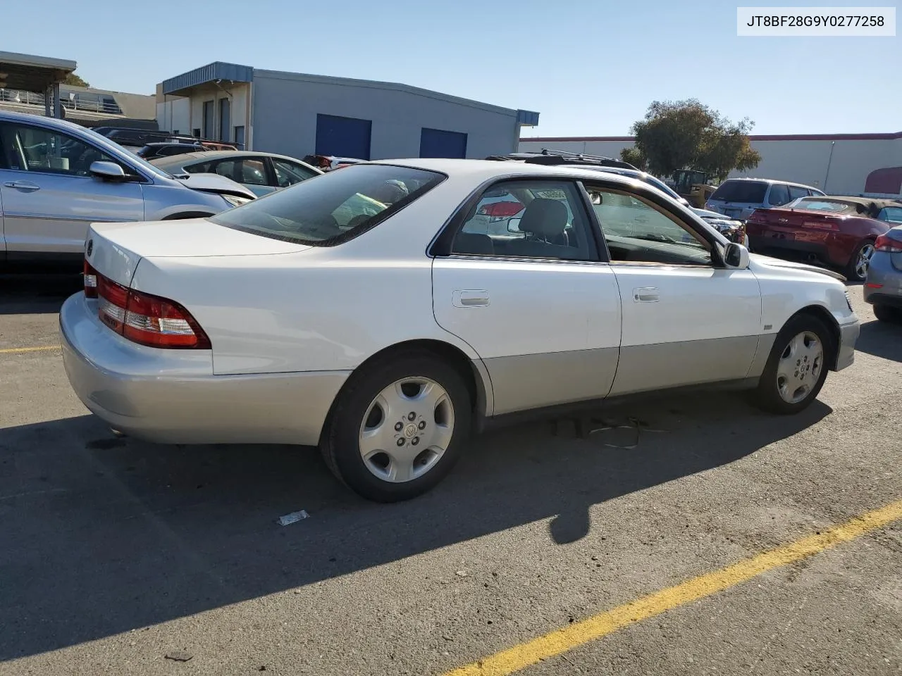 2000 Lexus Es 300 VIN: JT8BF28G9Y0277258 Lot: 73768694