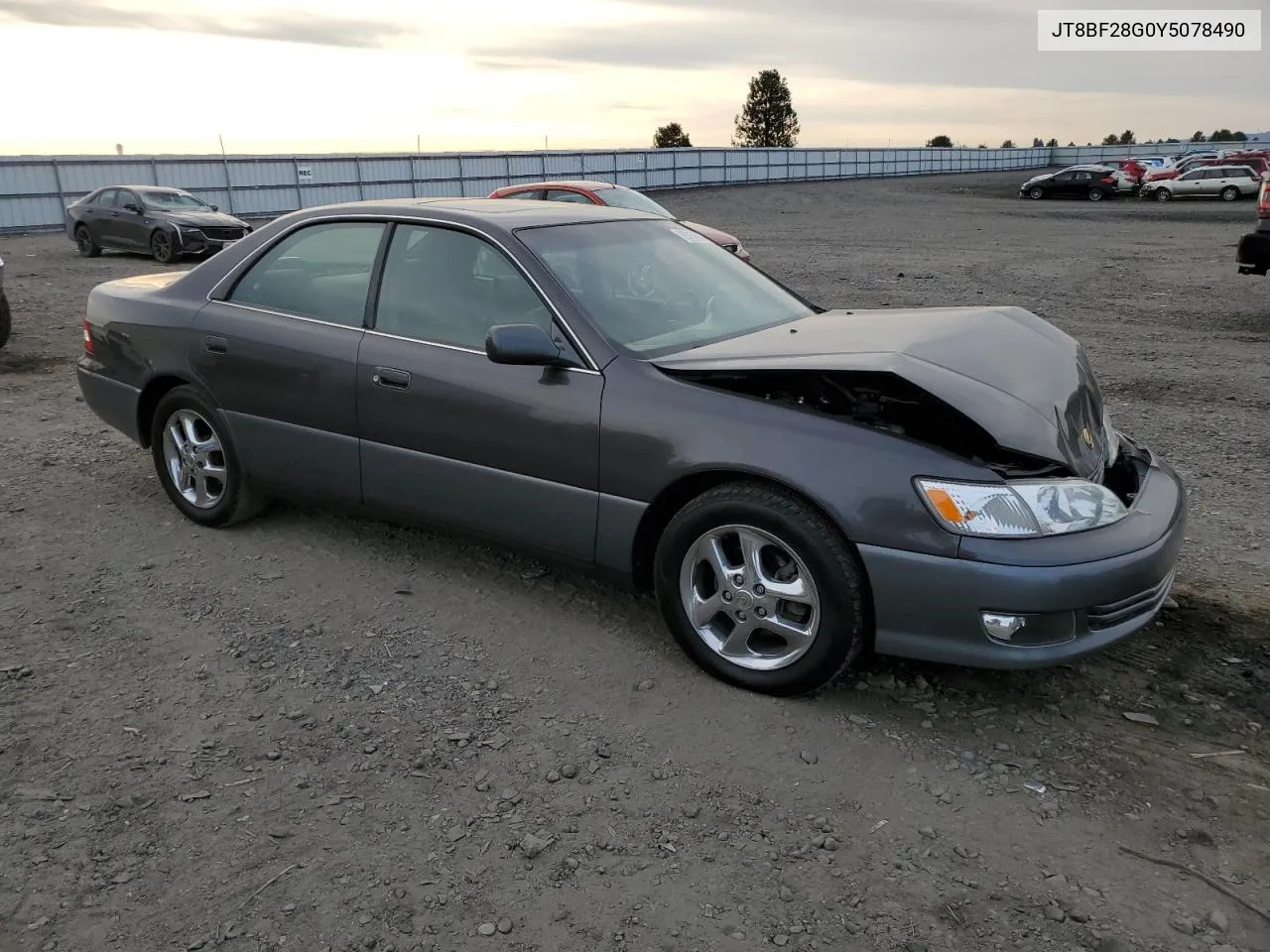 2000 Lexus Es 300 VIN: JT8BF28G0Y5078490 Lot: 76315434