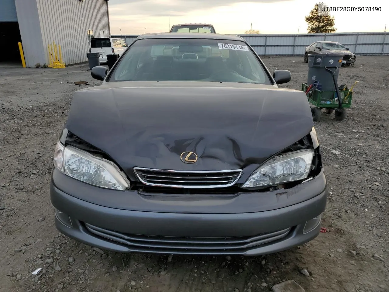 2000 Lexus Es 300 VIN: JT8BF28G0Y5078490 Lot: 76315434