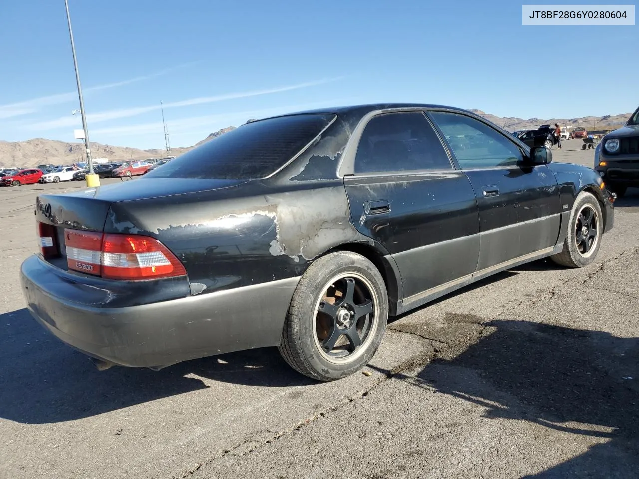 2000 Lexus Es 300 VIN: JT8BF28G6Y0280604 Lot: 76639284