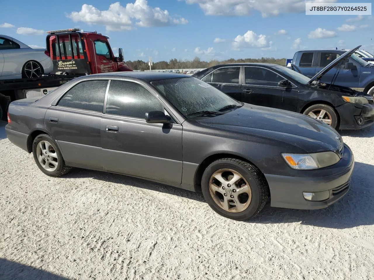 2000 Lexus Es 300 VIN: JT8BF28G7Y0264525 Lot: 77267234