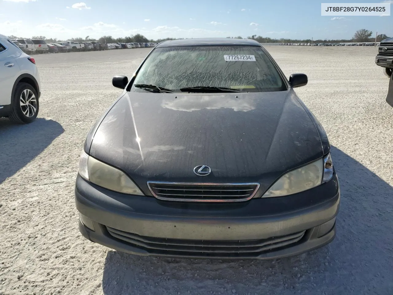 2000 Lexus Es 300 VIN: JT8BF28G7Y0264525 Lot: 77267234