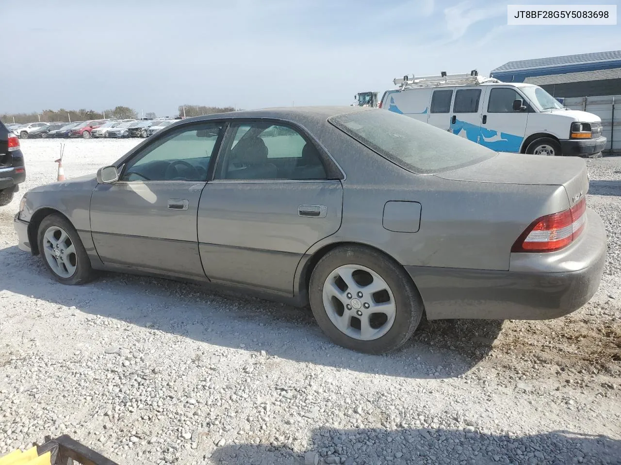 2000 Lexus Es 300 VIN: JT8BF28G5Y5083698 Lot: 77677754