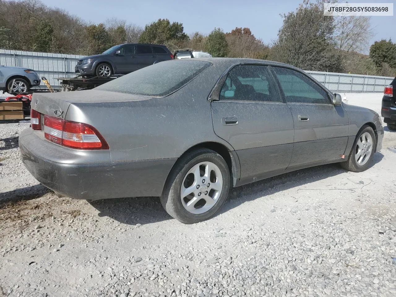 2000 Lexus Es 300 VIN: JT8BF28G5Y5083698 Lot: 77677754