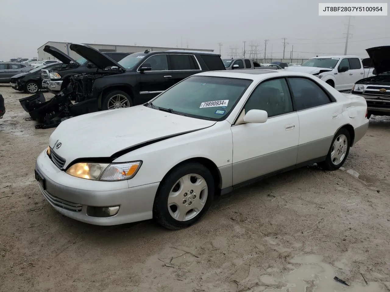 2000 Lexus Es 300 VIN: JT8BF28G7Y5100954 Lot: 79890934