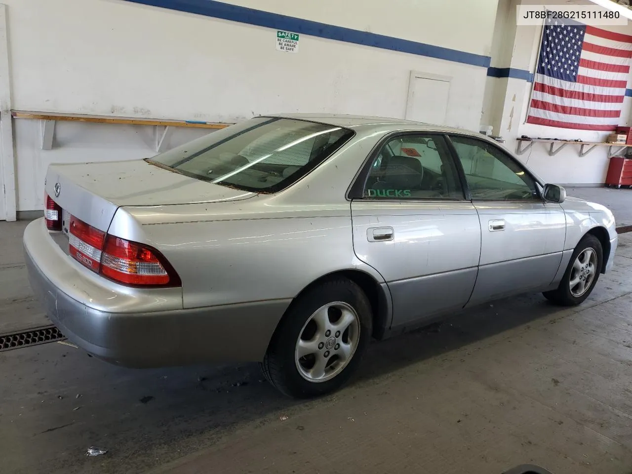 2001 Lexus Es 300 VIN: JT8BF28G215111480 Lot: 60001304