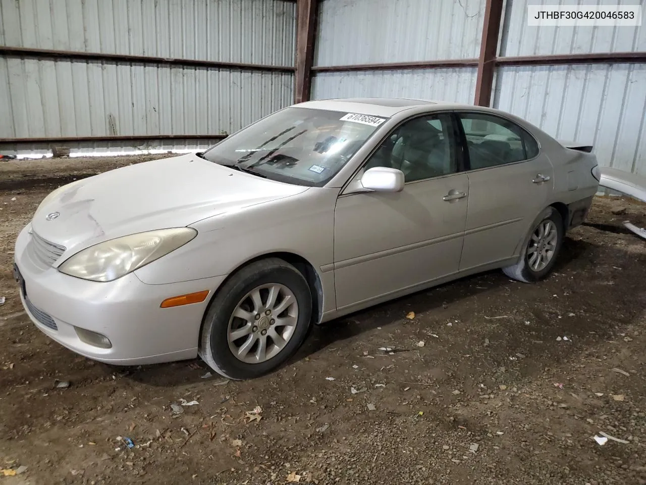 2002 Lexus Es 300 VIN: JTHBF30G420046583 Lot: 61036594