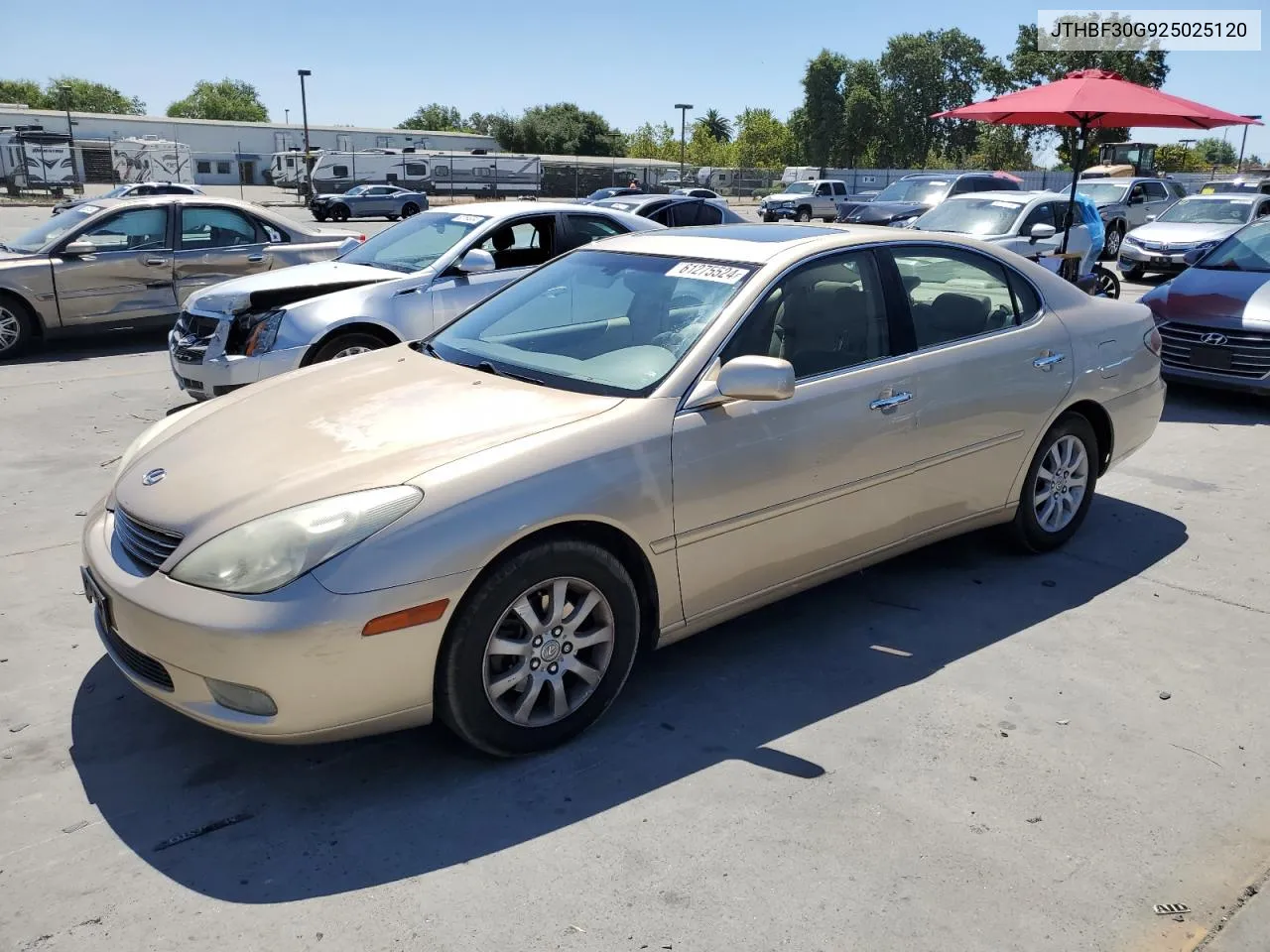 2002 Lexus Es 300 VIN: JTHBF30G925025120 Lot: 61275524