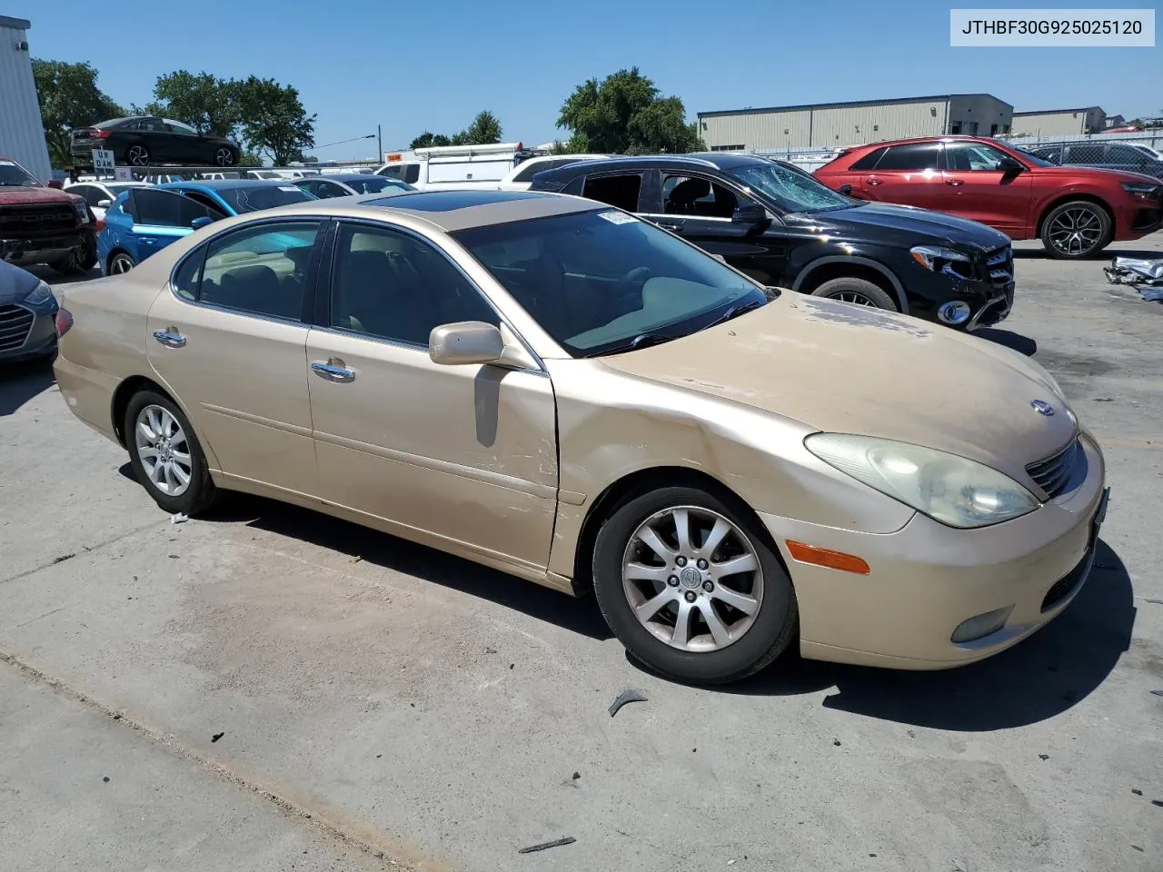 2002 Lexus Es 300 VIN: JTHBF30G925025120 Lot: 61275524