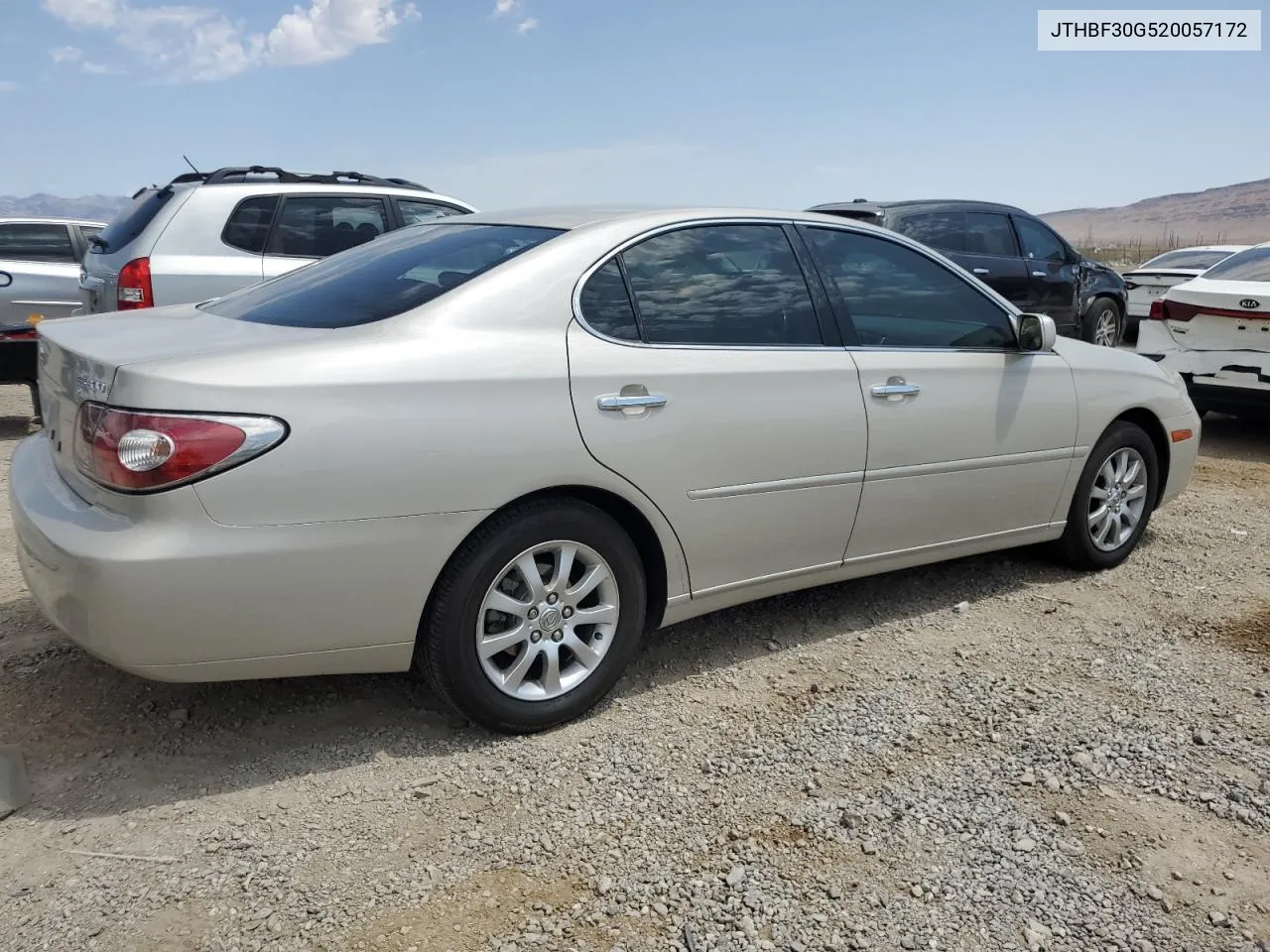 2002 Lexus Es 300 VIN: JTHBF30G520057172 Lot: 63234584