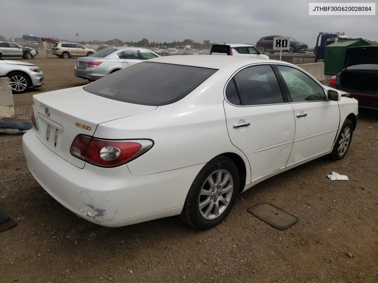 2002 Lexus Es 300 VIN: JTHBF30G620028084 Lot: 69525224