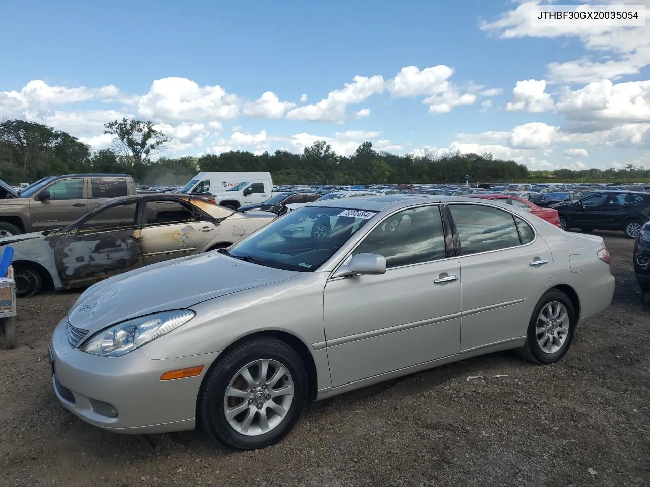 2002 Lexus Es 300 VIN: JTHBF30GX20035054 Lot: 70365064