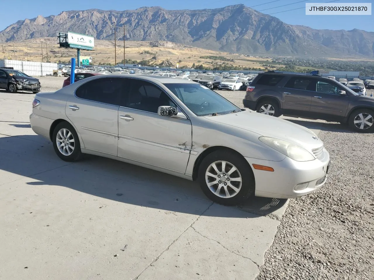 2002 Lexus Es 300 VIN: JTHBF30GX25021870 Lot: 73256794