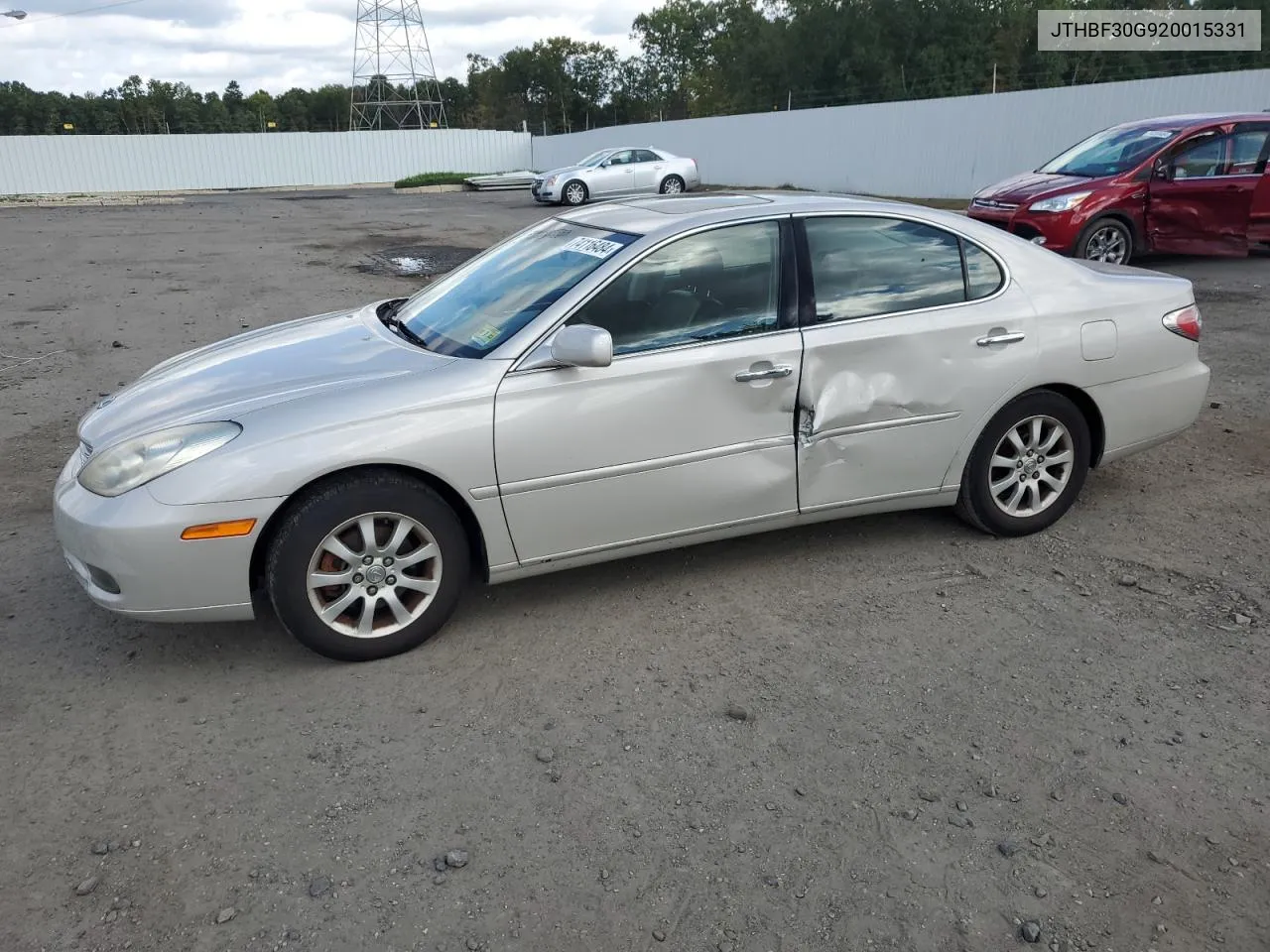 2002 Lexus Es 300 VIN: JTHBF30G920015331 Lot: 74116484