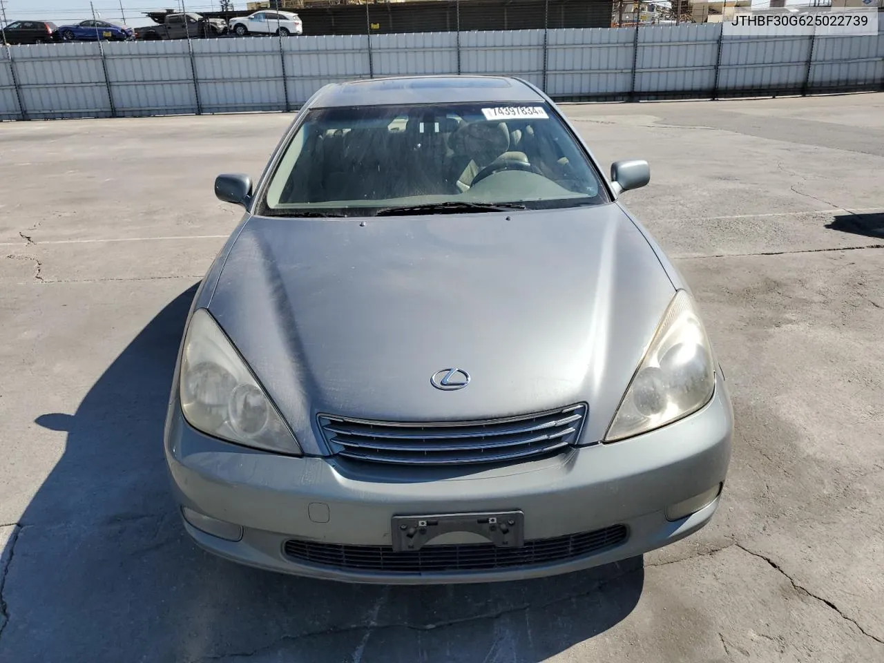 2002 Lexus Es 300 VIN: JTHBF30G625022739 Lot: 74397834